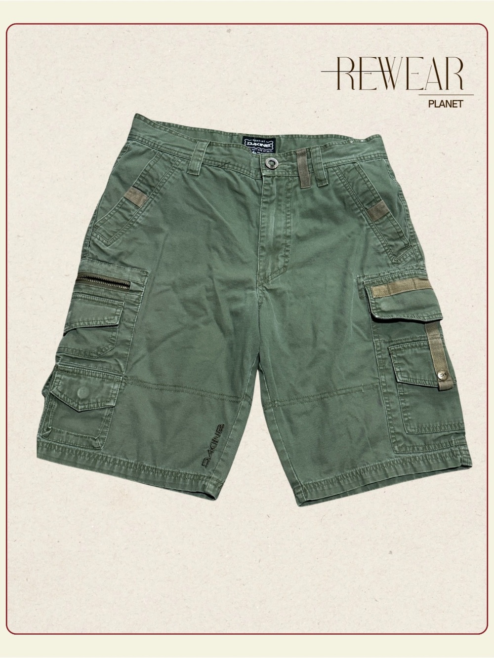 Dakine Cargo Utility Shorts Olive Green Men’s Size 30 Excellent Condition